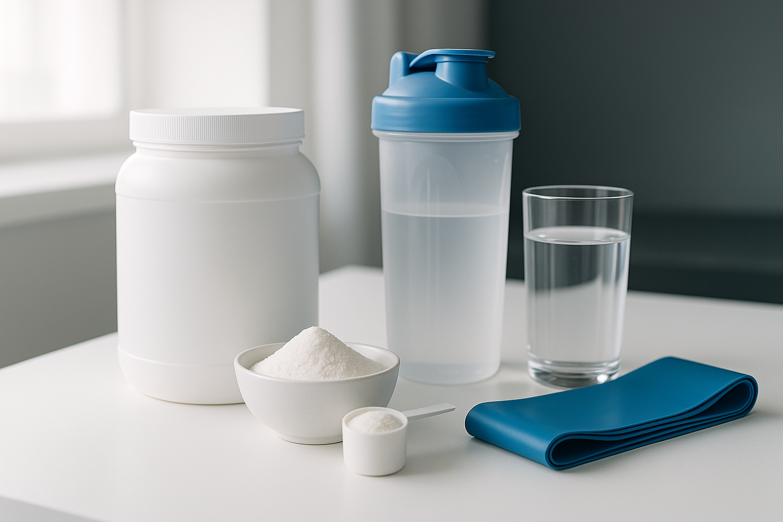 creatine and collagen supplement together — illustrative photo