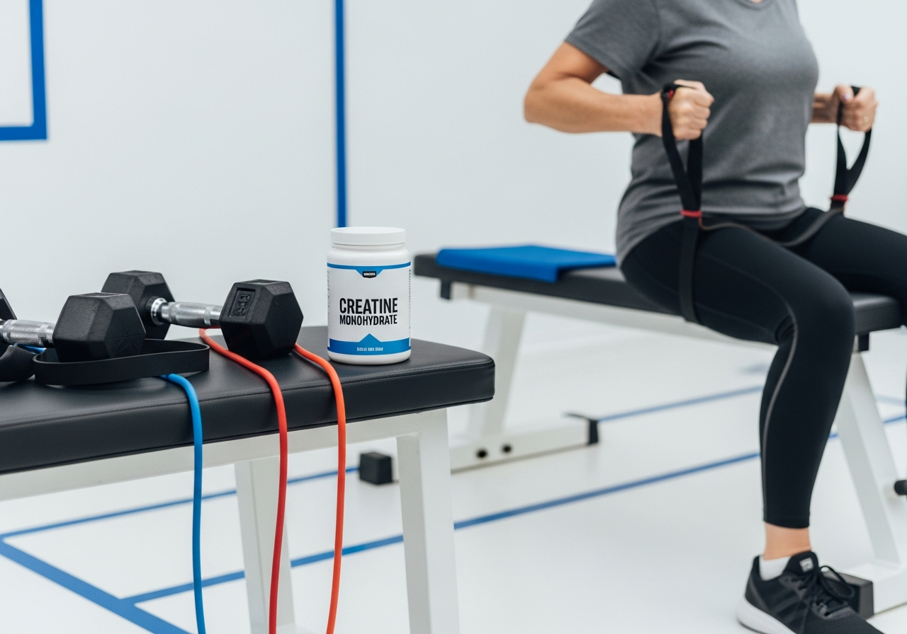 What the research actually shows in adults 50+: creatine works best with resistance training