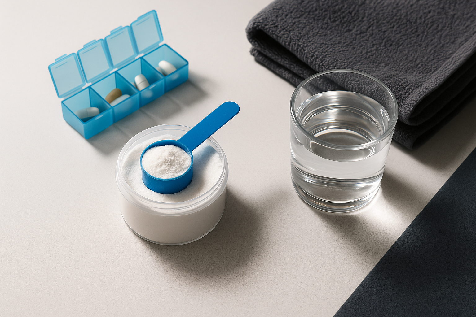 creatine and thyroid — illustrative photo