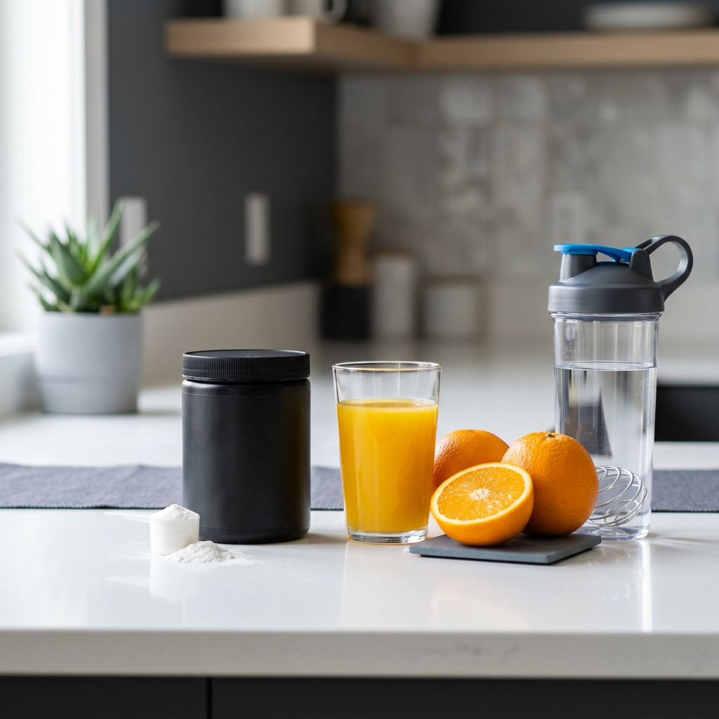 créatine et vitamine C — photo d’illustration