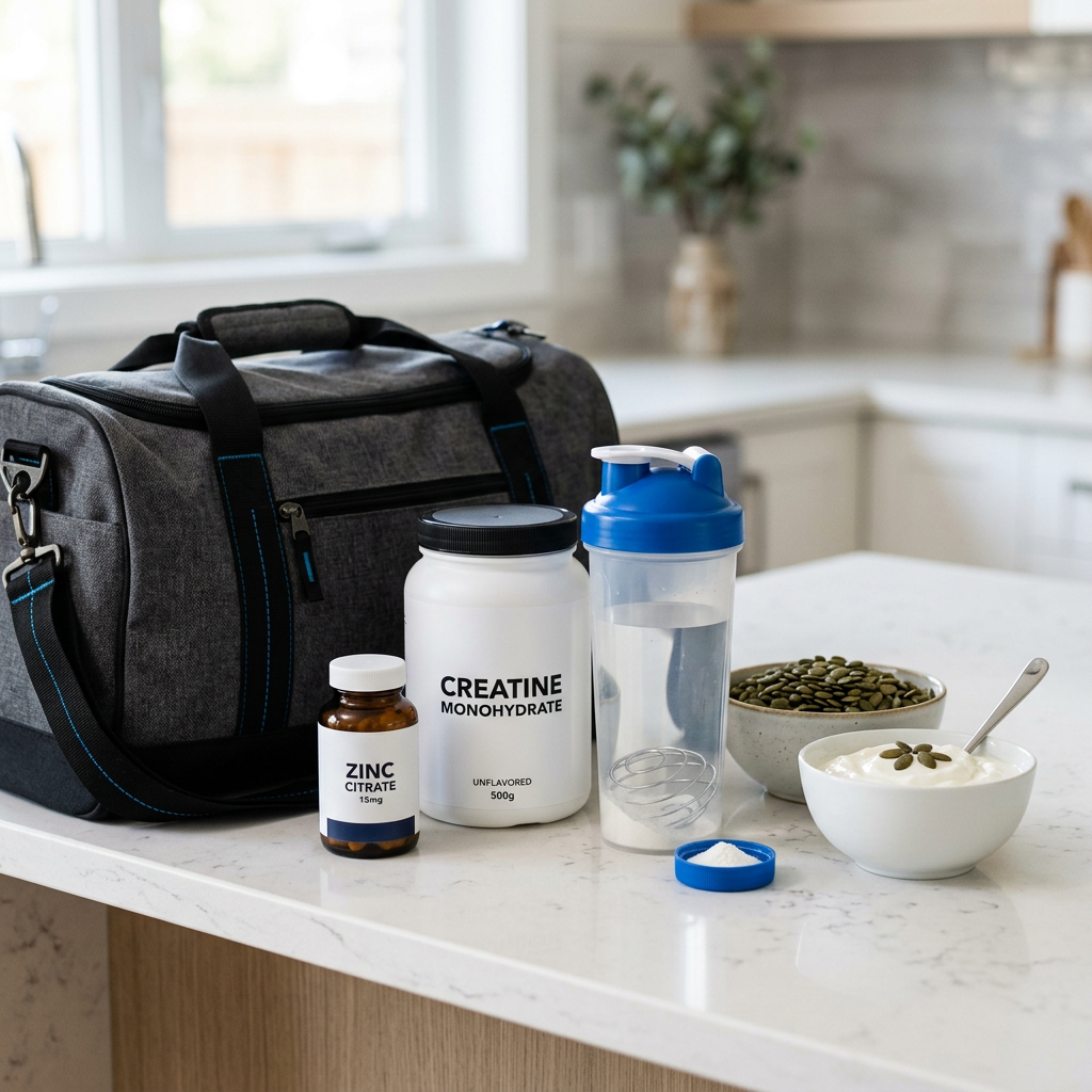 Who should consider creatine with zinc, and who probably does not need the combo