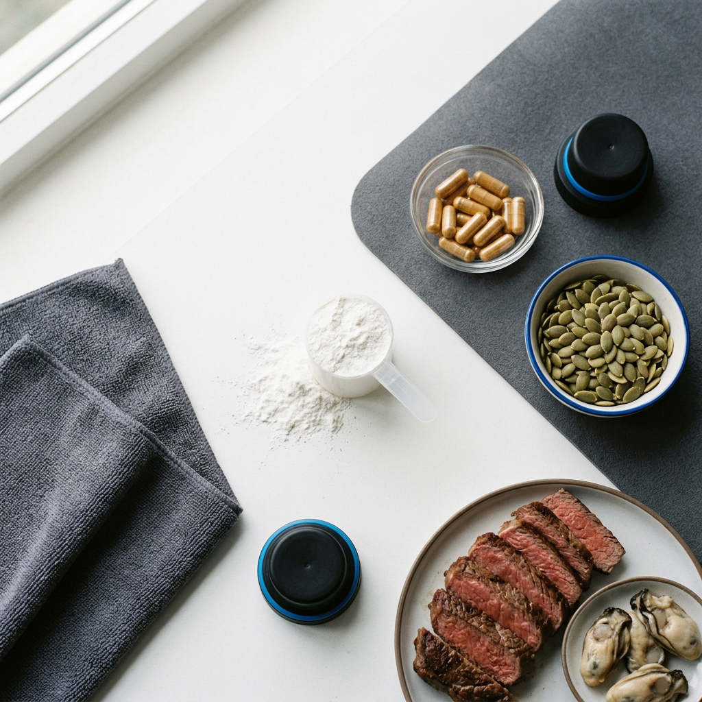 creatine and zinc — illustrative photo