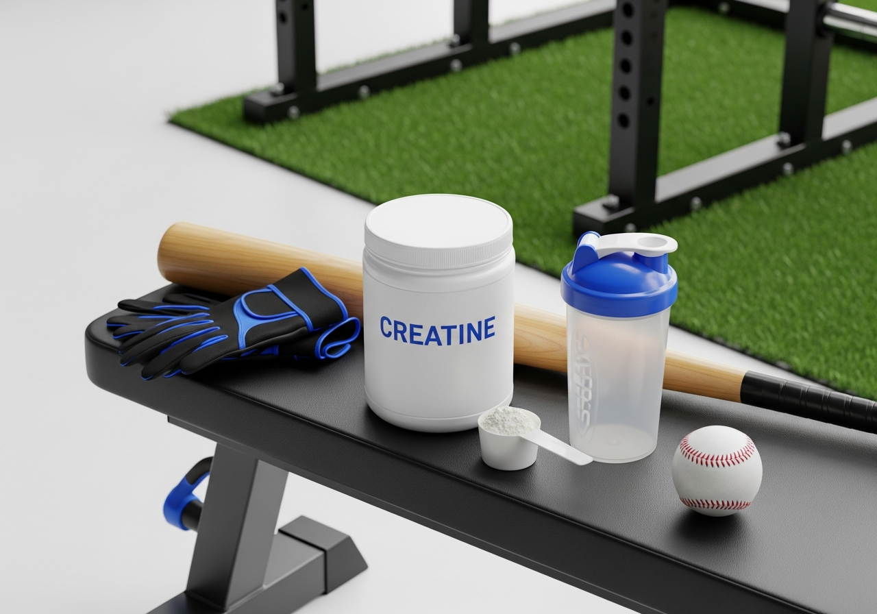 créatine pour le baseball — photo illustrative