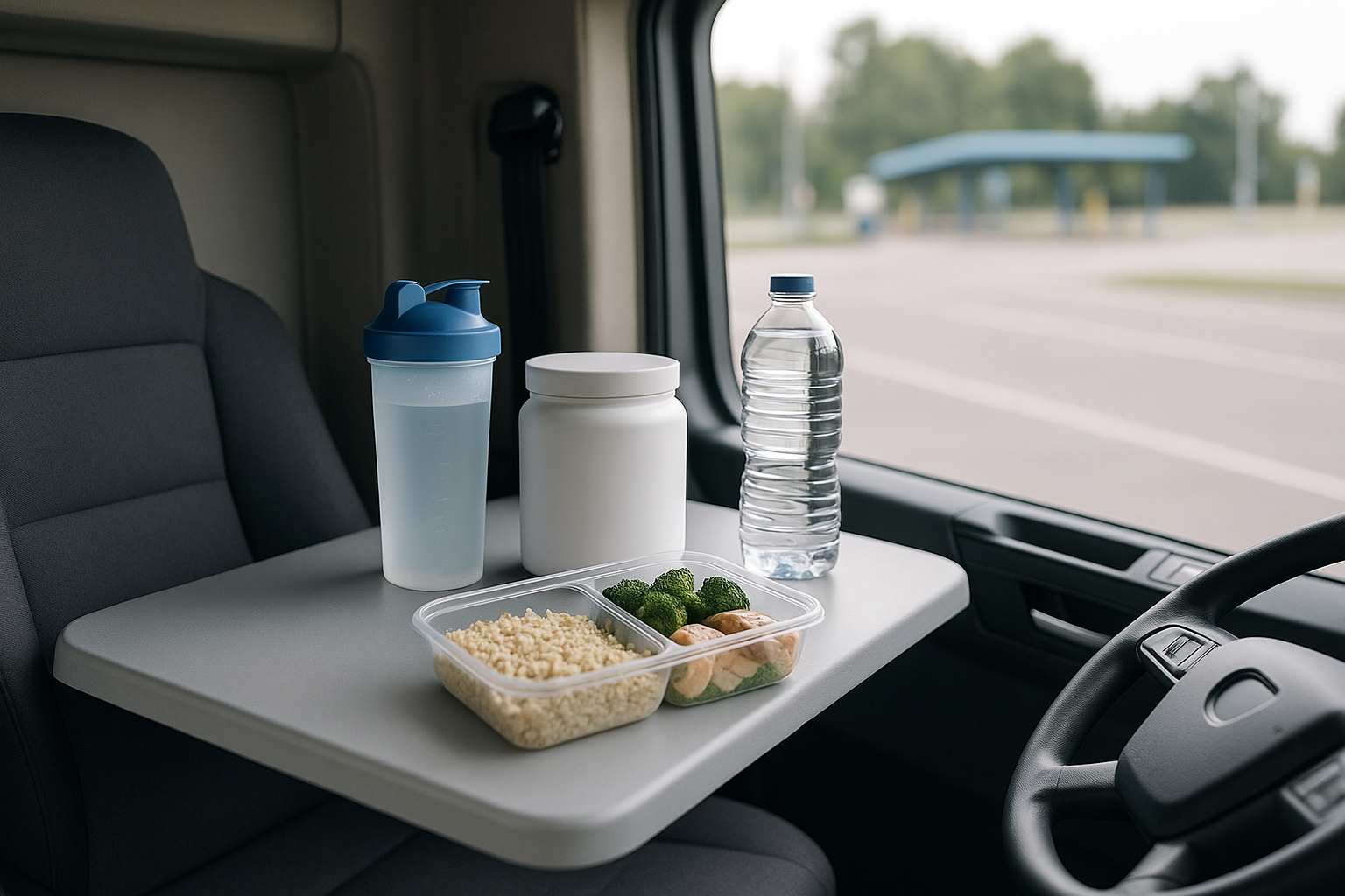 creatine for truck drivers — illustrative photo