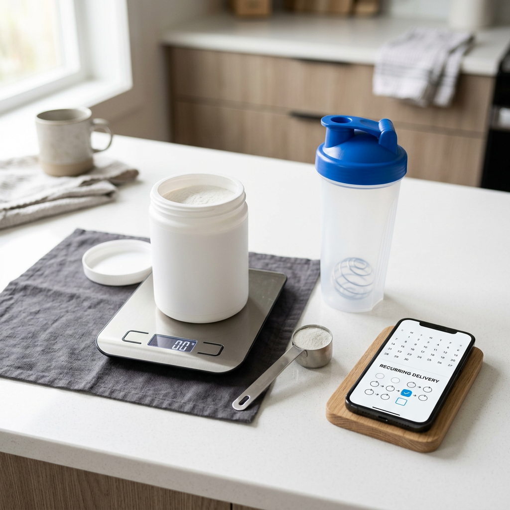How to set up the right creatine monthly delivery schedule for your dose, tub size, and goal
