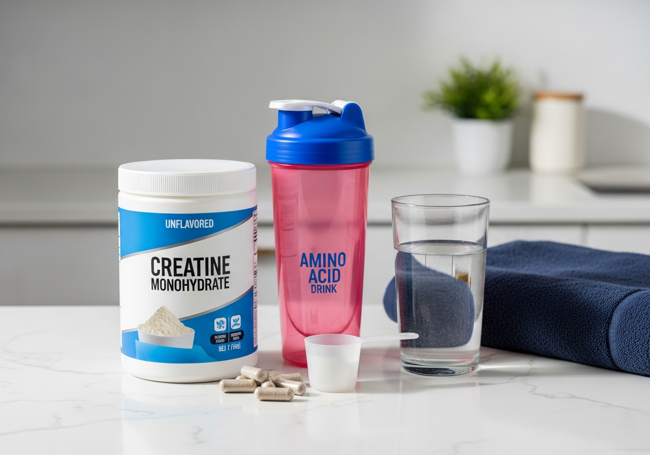 créatine vs bcaas — photo d’illustration