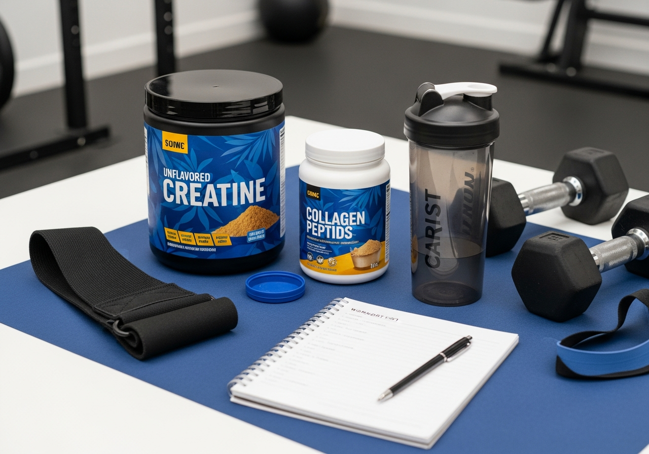 For muscle, creatine wins clearly and collagen is a supporting player at best