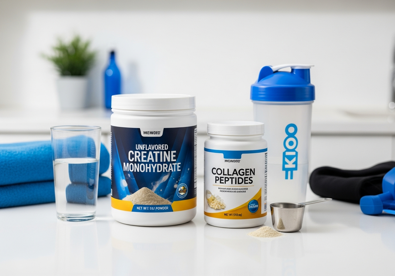 creatine vs collagen — illustrative photo