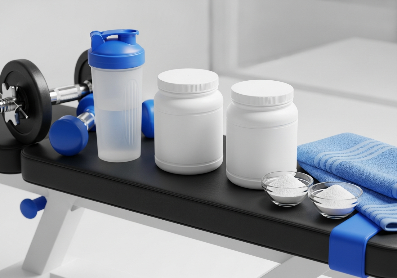 creatine vs glutamine — illustrative photo