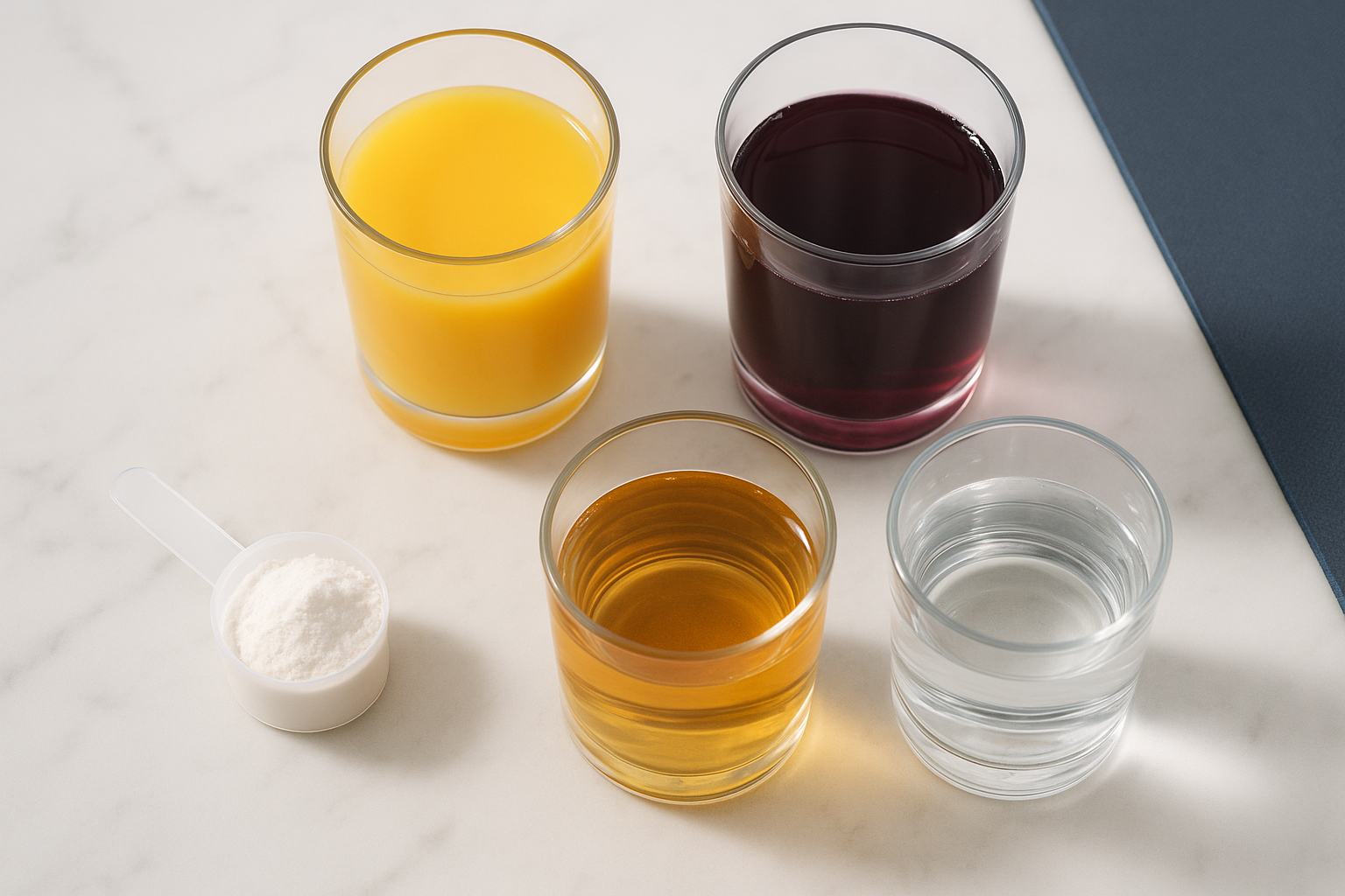 Orange juice, grape juice, apple juice, or water: what is actually best to mix with creatine?
