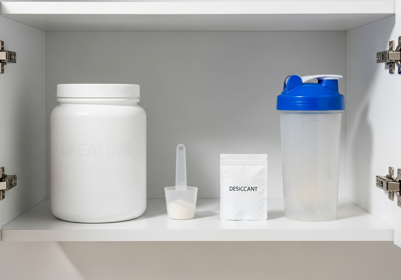 A foolproof step-by-step routine for storing creatine powder properly