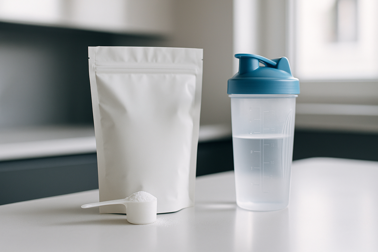 unflavored creatine monohydrate — illustrative photo